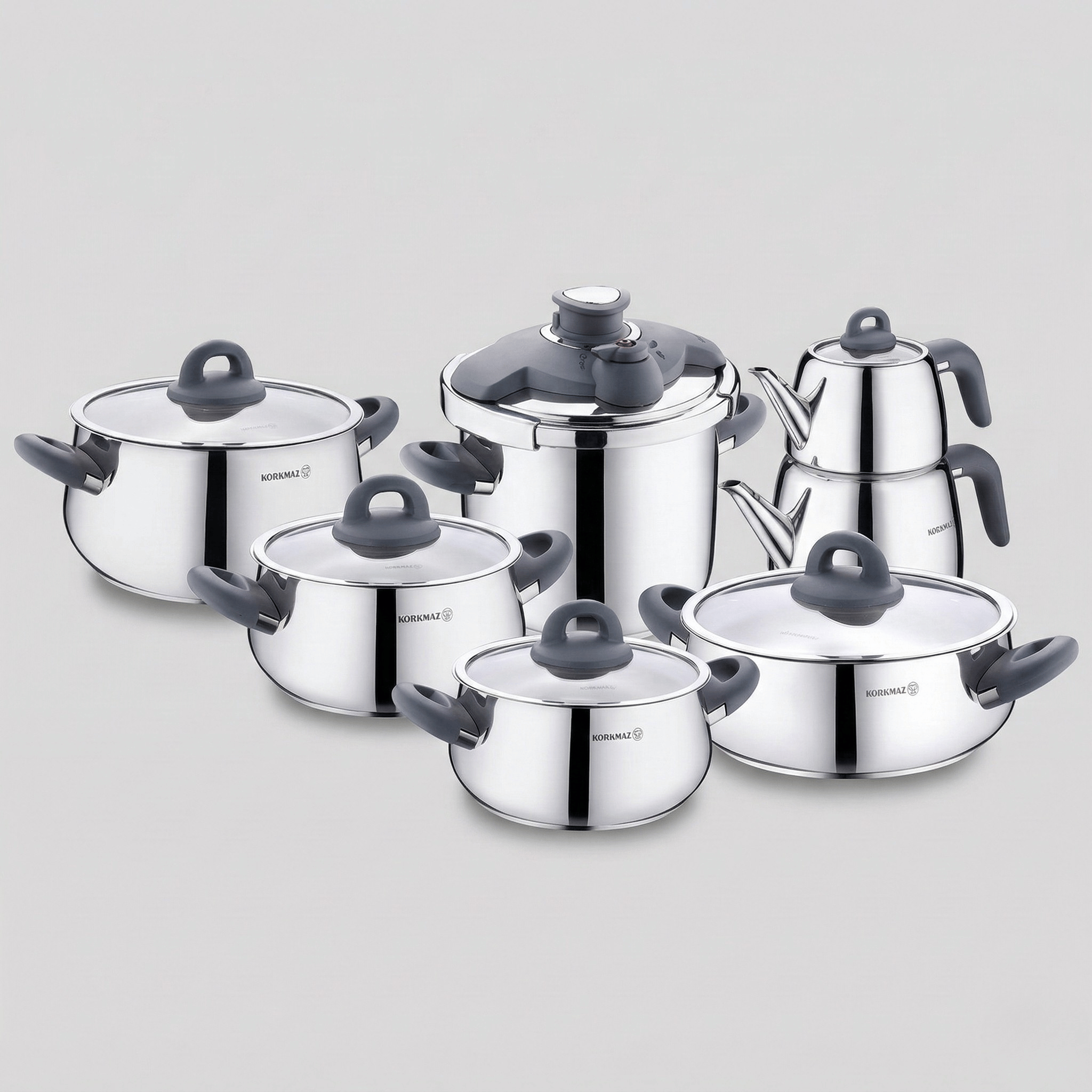 Korkmaz-Bella-Füme-14-Parca-Hiper-Set-A1756-3 Korkmaz-Bella-Füme-14-Parca-Hiper-Set-A1756-3