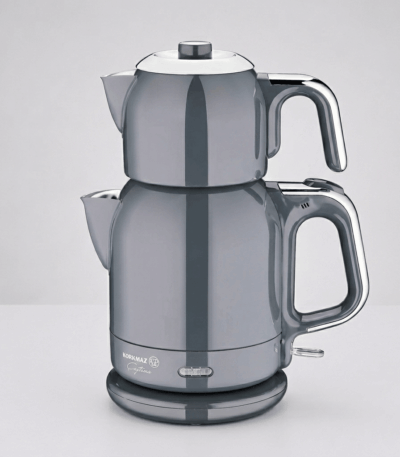 Korkmaz-Demkolik-Inox-Siyah-Elektrikli-Caydanlık-A359–1.8-lt