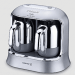 Korkmaz Kahvekolik-Twin-Kahve-Makinesi-Inox-Krom-A861-06-2