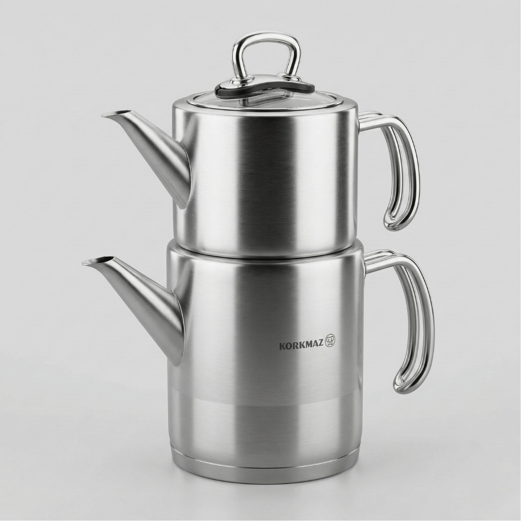 Korkmaz-Proline-Caydanlık-Takımı-A274-3.1-Litre-Paslanmaz-Celik Korkmaz-Proline-Caydanlık-Takımı-A274-3.1-Litre-Paslanmaz-Celik